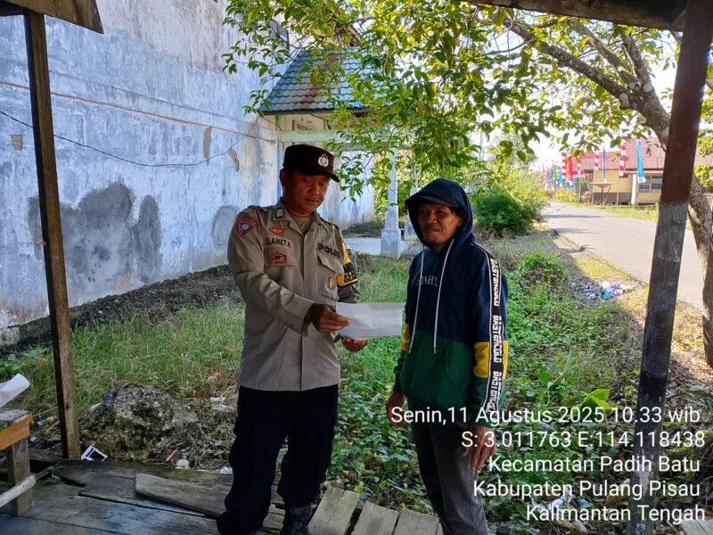 Polsek Pandih Batu Laksanakan Sosialisasi Call Center di Polsek Pandih Batu