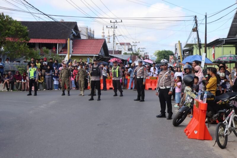 Humanis dan Sigap, Polres Pulang Pisau Kawal Jalannya Pawai Budaya Nusantara 2025