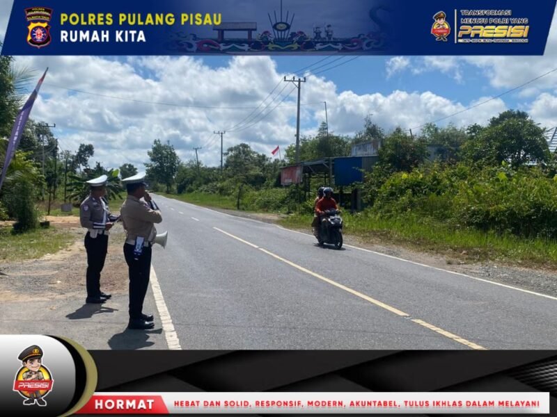 Kamseltibcarlantas: Sat Lantas Polres Pulang Pisau Giat Penling dan Penluh