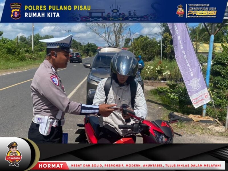 Pembagian Brosur, Kamseltibcarlantas kepada Pengguna Jalan