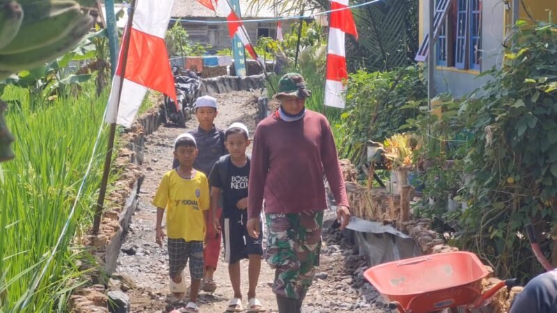 TMMD Belum Selesai, Hikmah Sudah Rasakan Jalan Mulus, Mobilitas Warga dan Ekonomi Yang Lancar