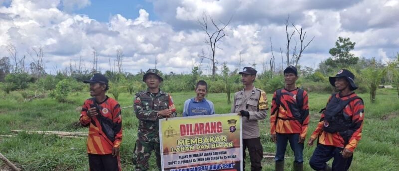 Polsek Sebangau Kuala sambang dan Lakukan Sosialisasi dan imbauan Kepada Masyarakat.