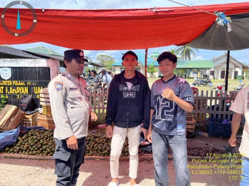 Personil Polsek Kahayan Kuala secara masif lakukan giat himbauan Stop dan Larangan bermain Judi Online.