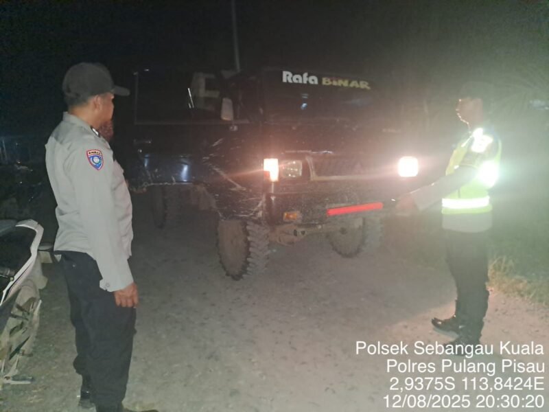 Polsek Sebangau Kuala laksanakan kegiatan KRYD di wilayah kecamatan Sebangau Kuala.