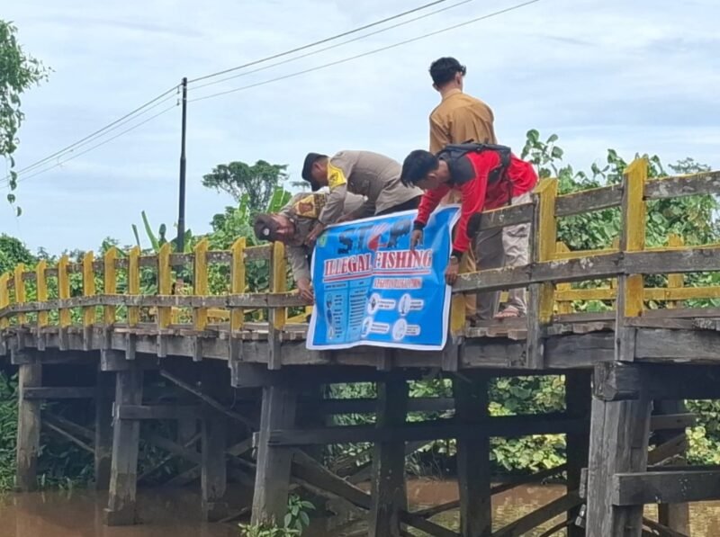 Sosialisasi Masif, Polsek Kahayan Kuala Tegaskan Komitmen Berantas Illegal Fishing