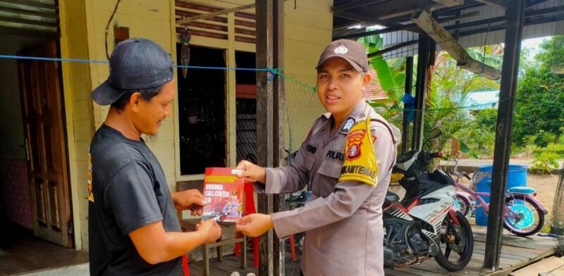 Polsek Maliku Sambangi Masyarakat dengan Beri Imbauan