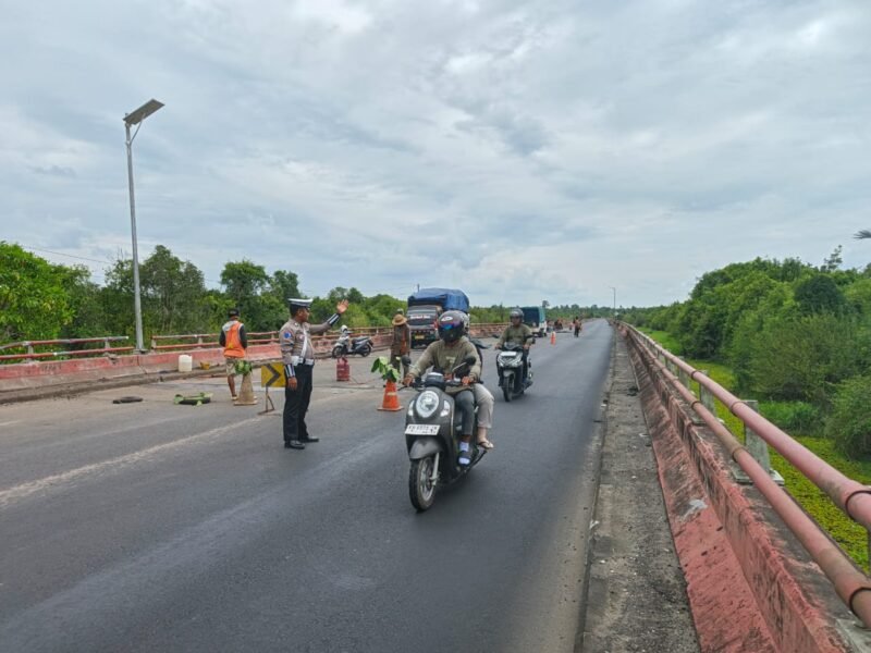 Satlantas Polres Pulang Pisau Laksanakan Patroli Daerah Rawan Pelanggaran dan Laka Lantas