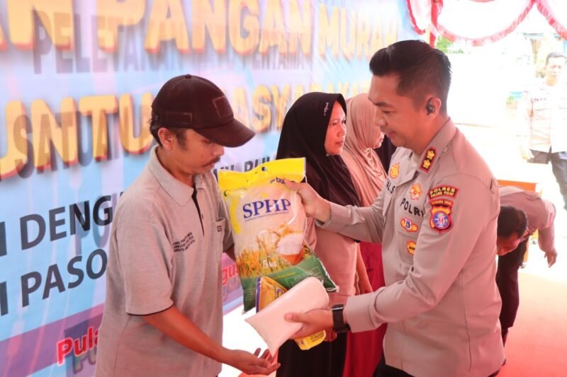 Kapolres dan Bupati Pulang Pisau Hadiri Launching Gerakan Pangan Murah Polri Serentak se-Indonesia