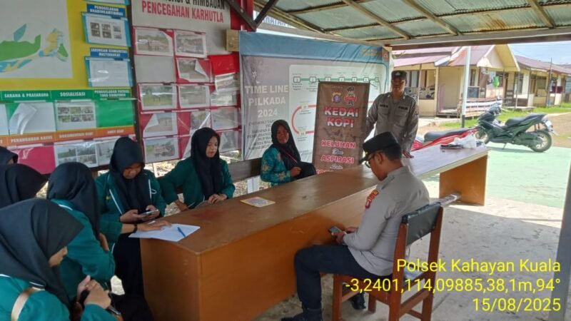 Gelar Jumat Curhat, Polsek Kahayan Kuala dengarkan Keluhan dan Harapan Masyarakat Desa Bahaur hilir Kec.Kahayan Kuala