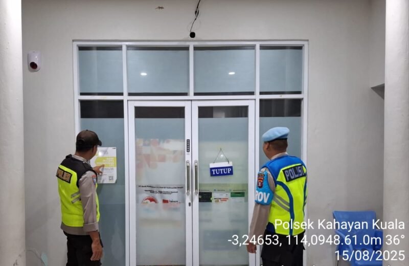 Rutinitas Personil Polsek Kahayan Kuala melaksanakan kegiatan Patroli Kamtibmas pada malam hari guna cegah terjadinya bahaya tindak kejahatan, Kali ini dengan sasaran Objek Vital dan fasilitas Umum juga daerah rawan Kejahatan, guna cipta Sitkamtibmas yang aman terkendali