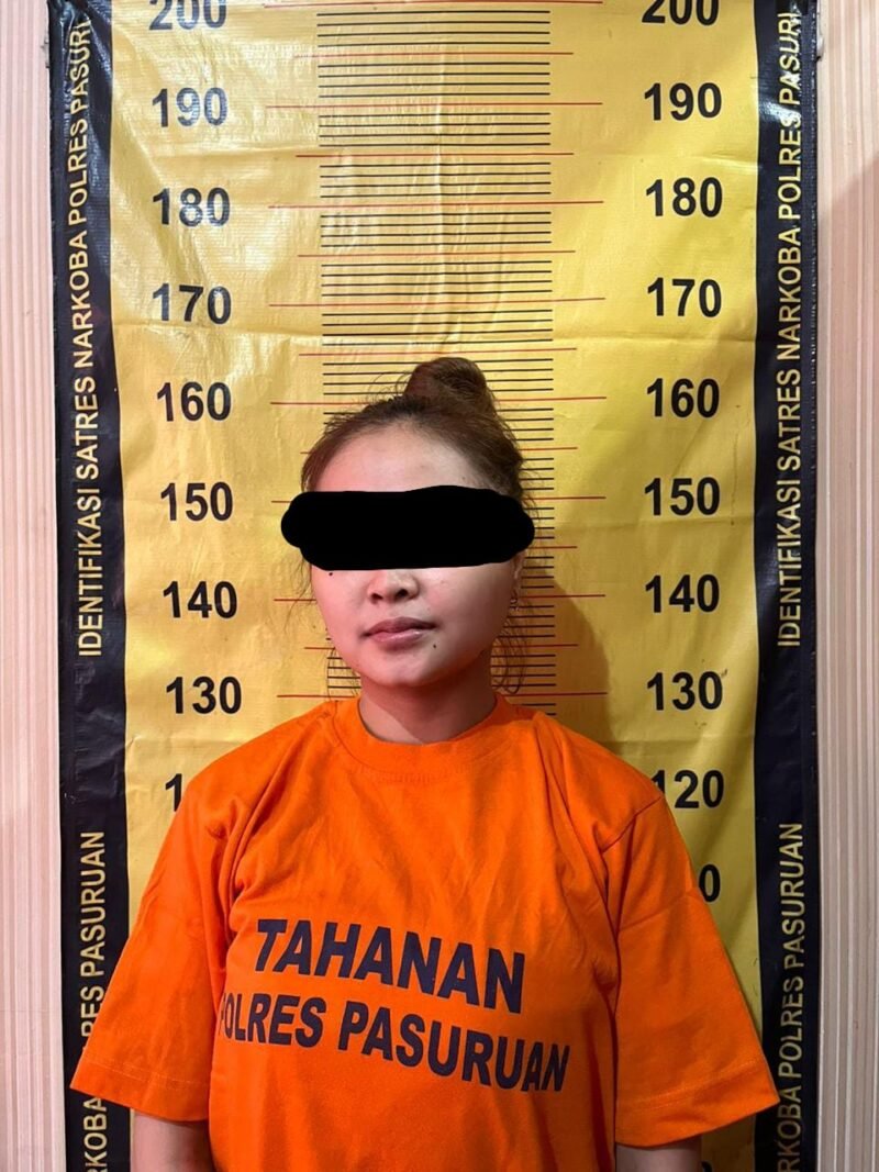 Pelaku Wanita Pengedar Narkoba di Ringkus Polres Pasuruan