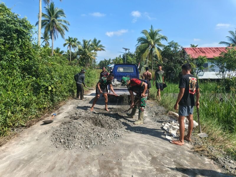 Satgas TMMD ke-125 Kodim 1007/Banjarmasin Terus Bergerak di Akhir Pekan