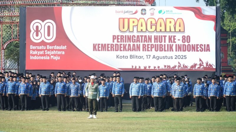 Rangkaian Upacara HUT RI Ke 80 Di Blitar Raya Berjalan Lancar, Forkopimda Ucapkan Terima Kasih Kepada Seluruh Warga Blitar