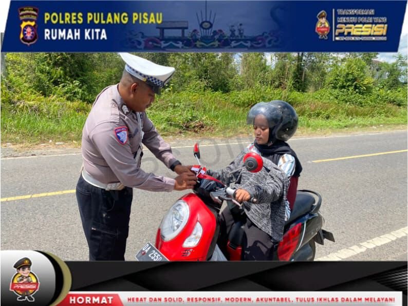 Satlantas Pekanbaru Sambut HUT RI dengan Aksi “Polantas Menyapa”