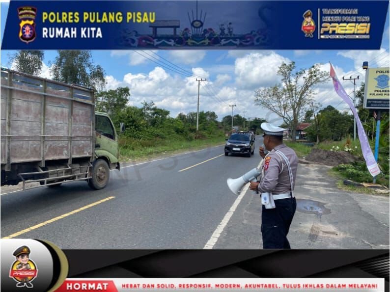 Kamseltibcarlantas: Sat Lantas Polres Pulang Pisau Giat Penling dan Penluh