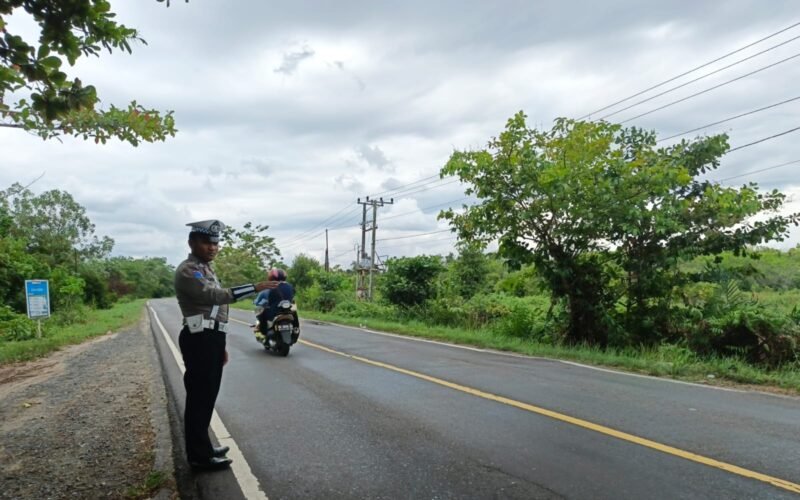 Satlantas Sigap Laksanakan Patroli Daerah Rawan Laka dan Pelanggaran