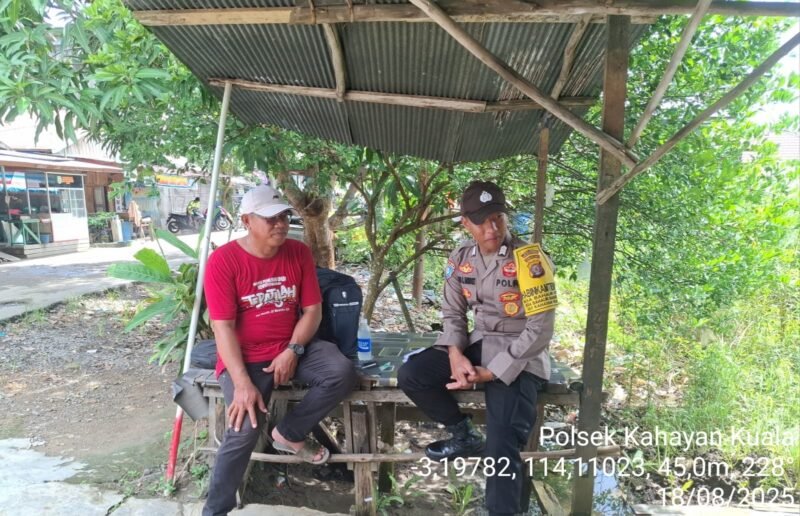 Polsek Kahayan Kuala melaksanakan giat Binluh himbauan tentang larangan Narkoba di wilayah kecamatan Kahayan Kuala.
