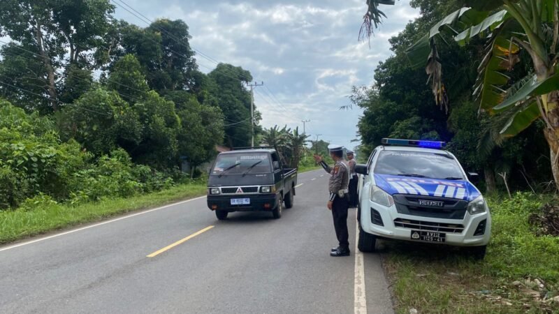 Satlantas Sigap Laksanakan Patroli Daerah Rawan Laka dan Pelanggaran