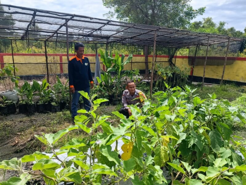 Personel Satbinmas Sambangi Petani Dan Sampaikan Pesan-Pesan Kamtibmas