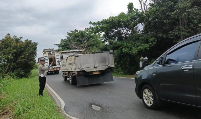 Satlantas Polres Pulang Pisau Gelar Patroli di Daerah Rawan Kecelakaan
