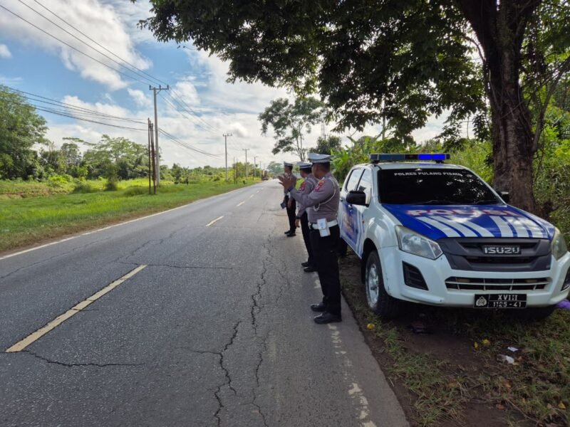 Sat Lantas, Polres Pulang Pisau Laksanakan Patroli KTL dan Pencegahan Laka Lantas di Daerah Rawan