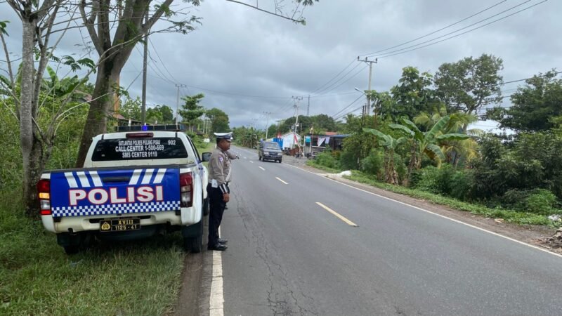 Satlantas Gelar Patroli di Daerah Rawan Laka Lantas