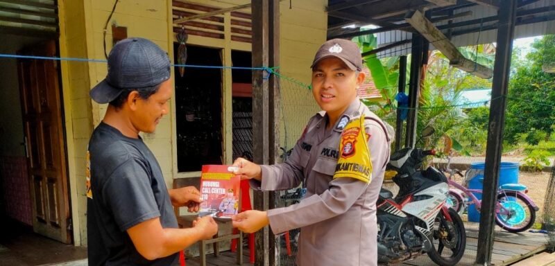 Personel Polsek Maliku Sosialisasi Kepada Masyarakat Kecamatan Maliku