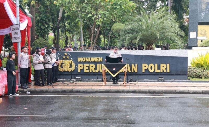 Kapolri Pimpin Upacara Diikuti Selurah Jajaran Polda se Indonesia