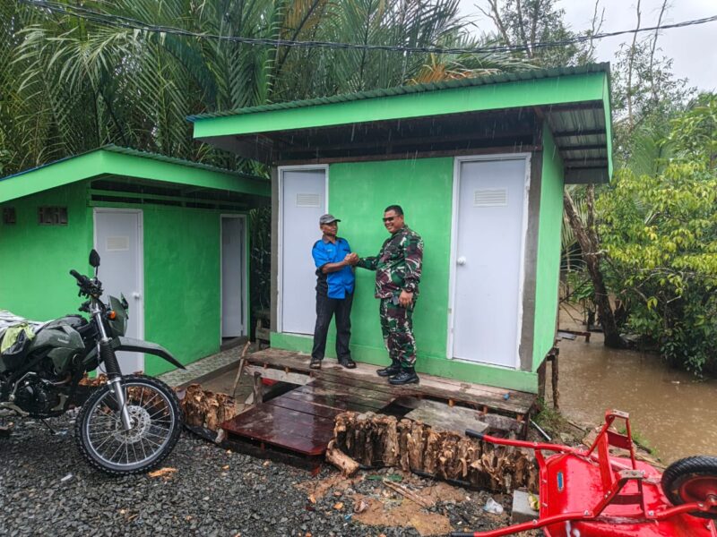 Satgas TMMD Kodim 1007/Banjarmasin Rampungkan Pembangunan MCK di Kuin Kecil