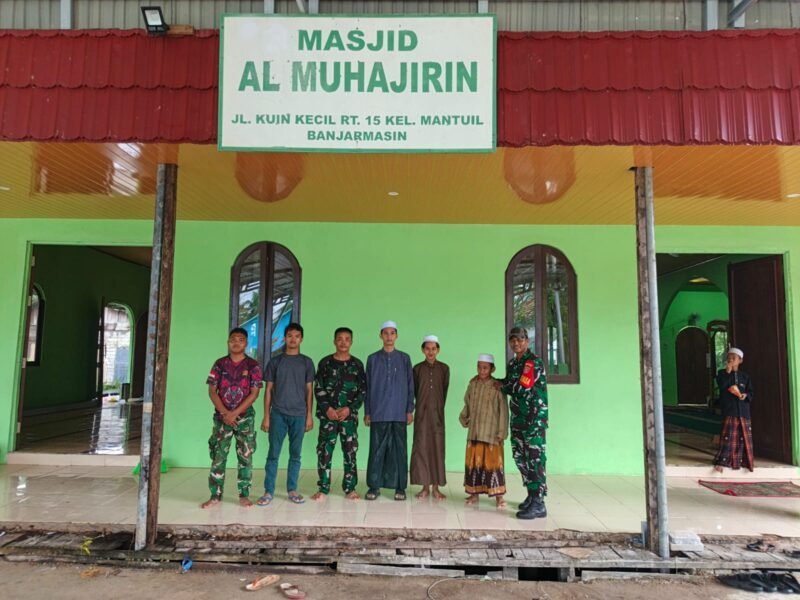 Prajurit Kodim 1007/Banjarmasin Selesaikan Pembangunan Fasilitas Musala Nurul Huda di Kuin Kacil