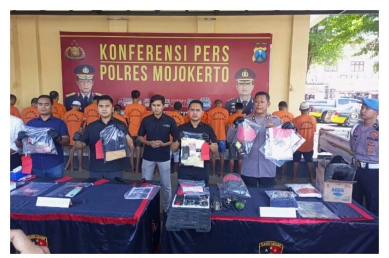 Satreskrim Polres Mojokerto Berhasil Ungkap Dua Kasus Pencurian Sepeda Motor