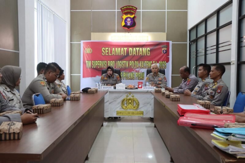 Polres Pulang Pisau Terima Kunjungan Supervisi Logistik Rolog Polda Kalteng