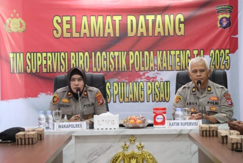 Tingkatkan Tata Kelola Logistik, Polres Pulang Pisau Terima Kunjungan Tim Supervisi dari Rolog Polda Kalteng