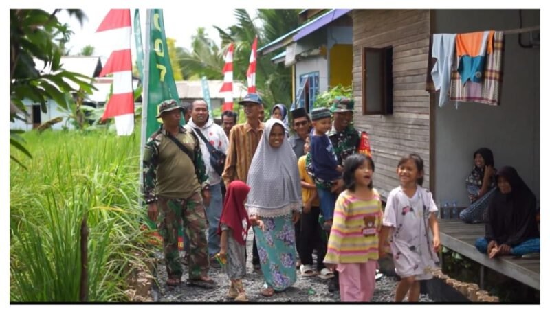 Warga Kuin Kecil Sambut Gembira Hasil TMMD ke-125 Kodim 1007/Banjarmasin
