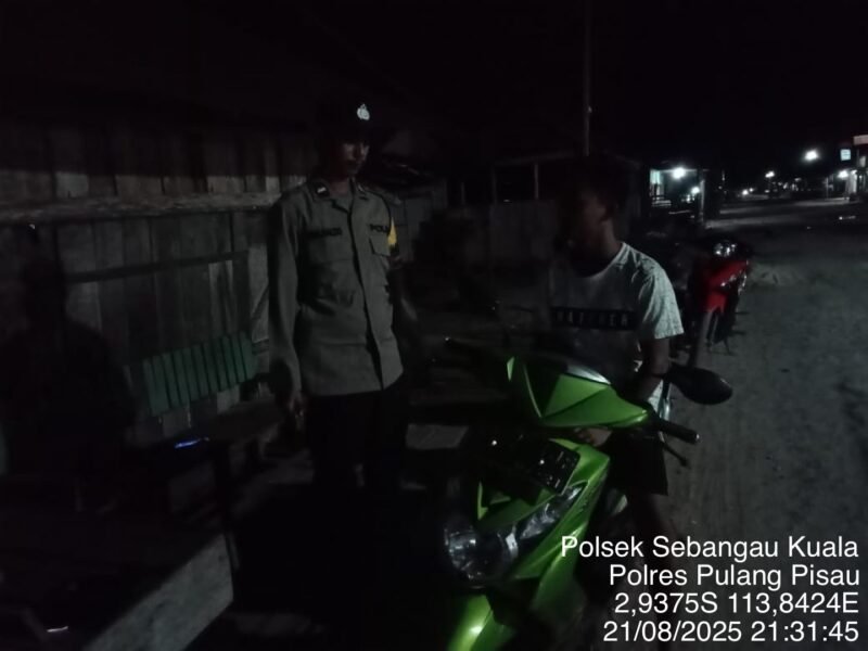 Polsek Sebangau Kuala laksanakan kegiatan KRYD di wilayah kecamatan Sebangau Kuala