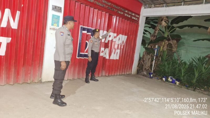 Ciptakan Sit aman Dan Kondusif Personil Polsek Maliku Melaksanakan Patroli Malam