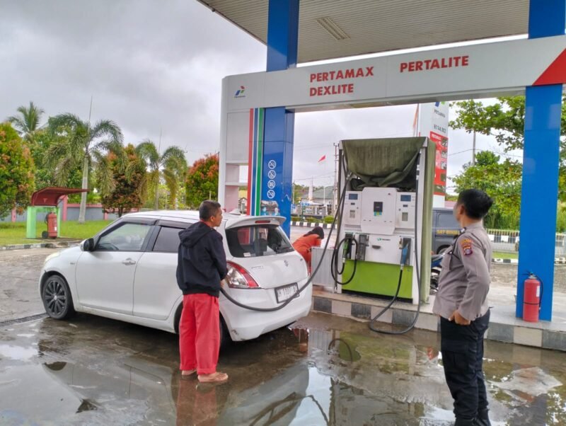 Ciptakan Situasi Yang Kamtibmas Satbinmas Polres Pulang Pisau Melaksanakan Giat Sambang Ke SPBU.