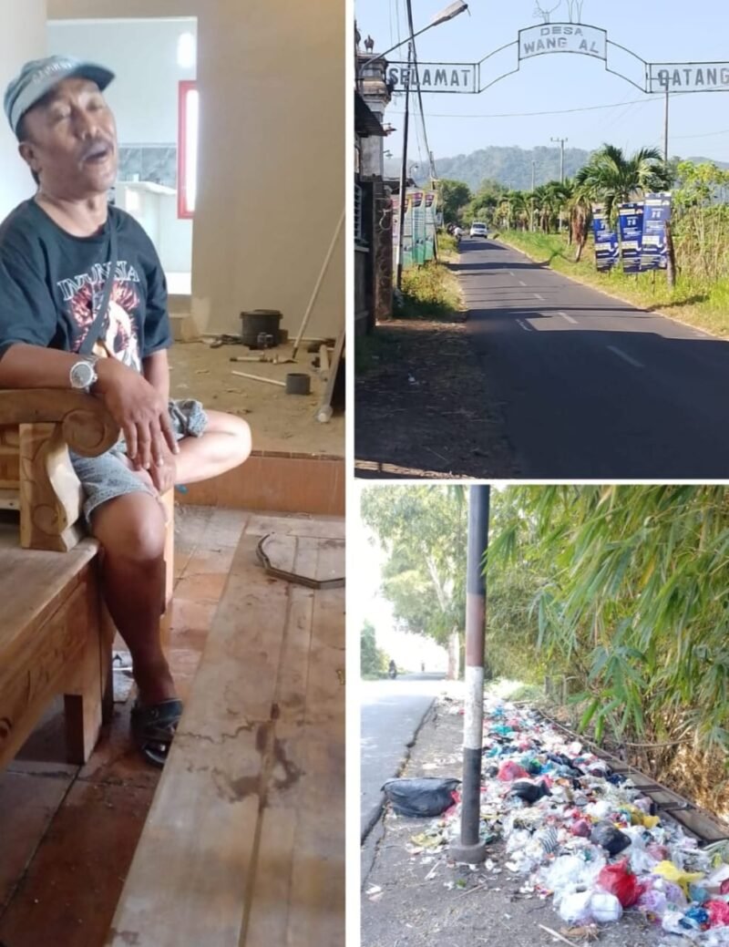 Kades Achmad Selaku Kepala Desa Wangkal Kecamatan Gading Kabupaten Probolinggo Menutup Mata Adanya Warga Membuang Sampah diSembarangan Tempat