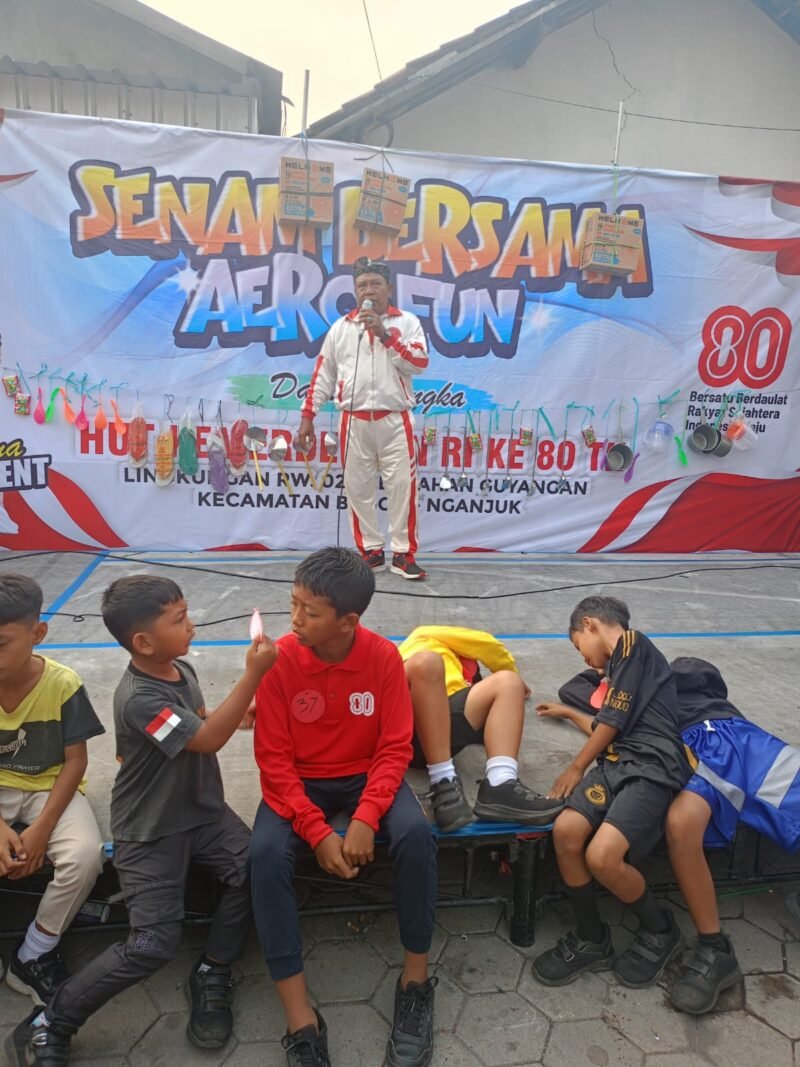 Warga RW 02 Guyangan Kompak Gelar Senam Aeron Fun Meriahkan HUT RI ke-80