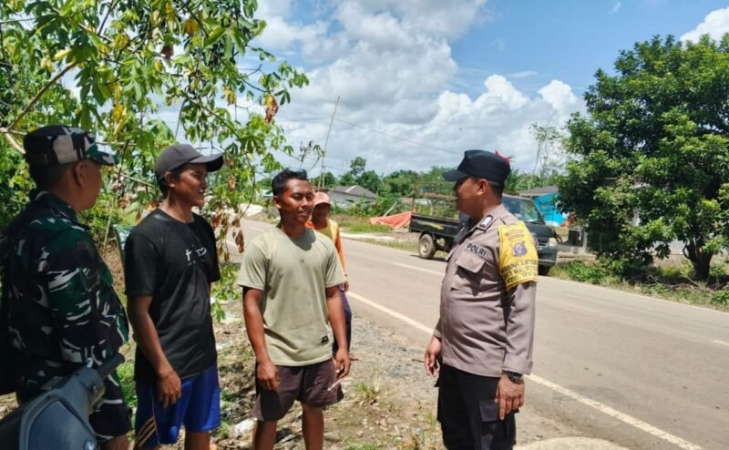 Polsek Maliku, Sambangi Masyarakat dengan Beri Imbauan