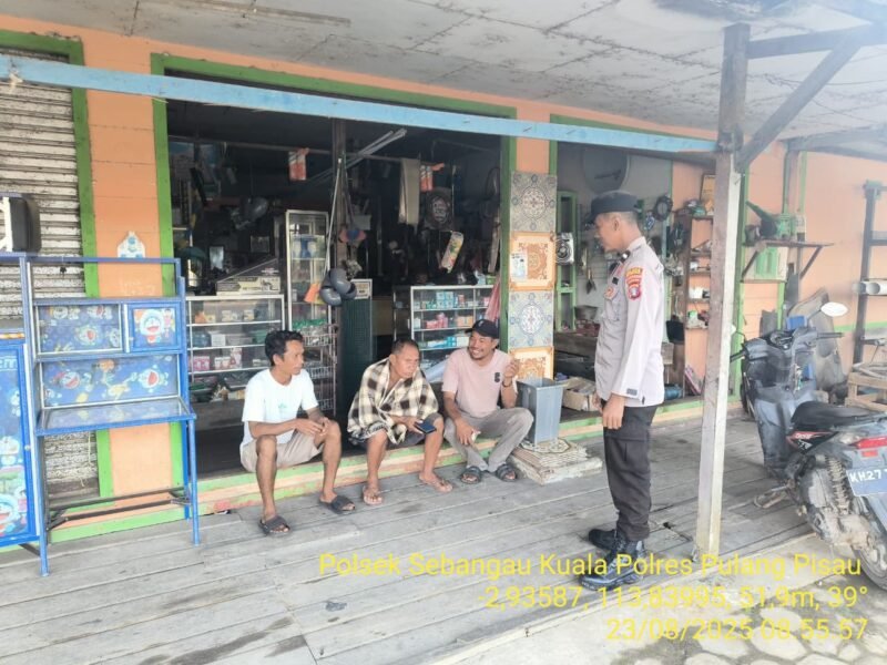 Polsek Sebangau Kuala sambang, dan Lakukan Sosialisasi dan imbauan Kepada Masyarakat