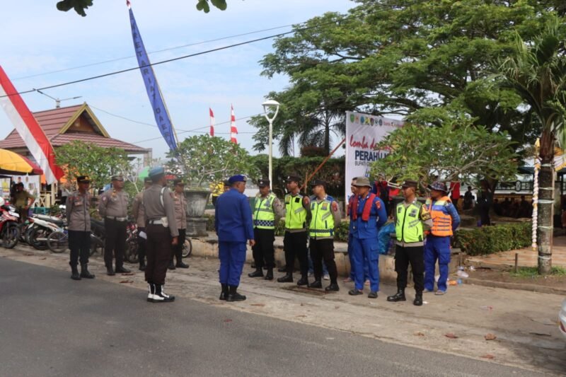 Pengawalan Polres Pulpis Pastikan Pawai Sambut Maulid Nabi Muhammad SAW Berlangsung Tertib