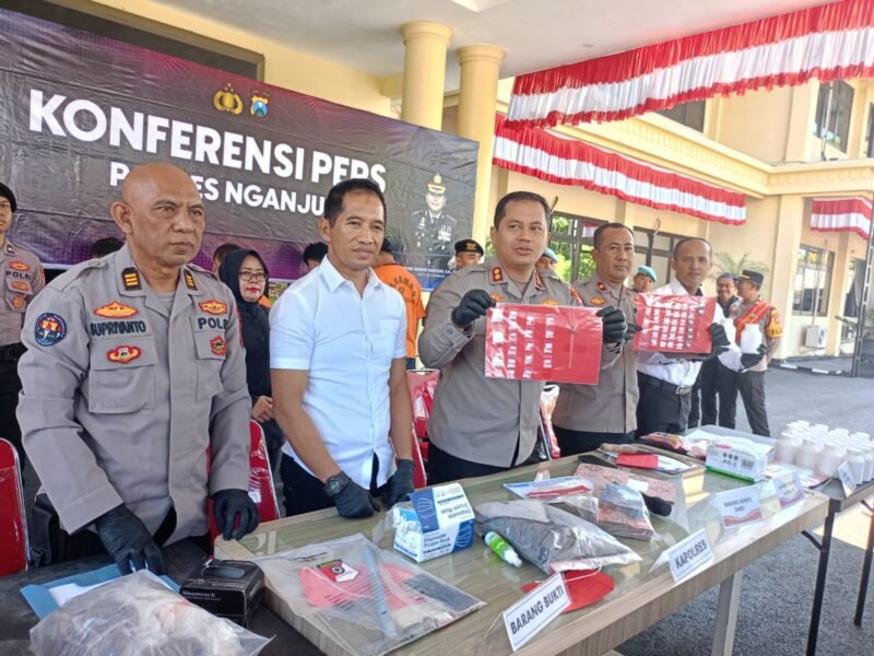 Polres Nganjuk Ungkap Sejumlah Kasus, Menonjol Agustus 2025