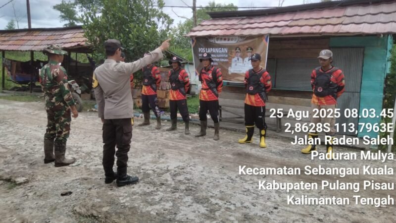 Personil Polsek Sebangau Kuala, bersama Instansi terkait gencar melakukan patroli dan berikan sosialisai larangan Membakar Hutan atau lahan kepada Masyarakat
