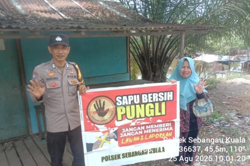Polsek Sebangau Kuala, Laksanakan Sosialisasi Saber Pungli