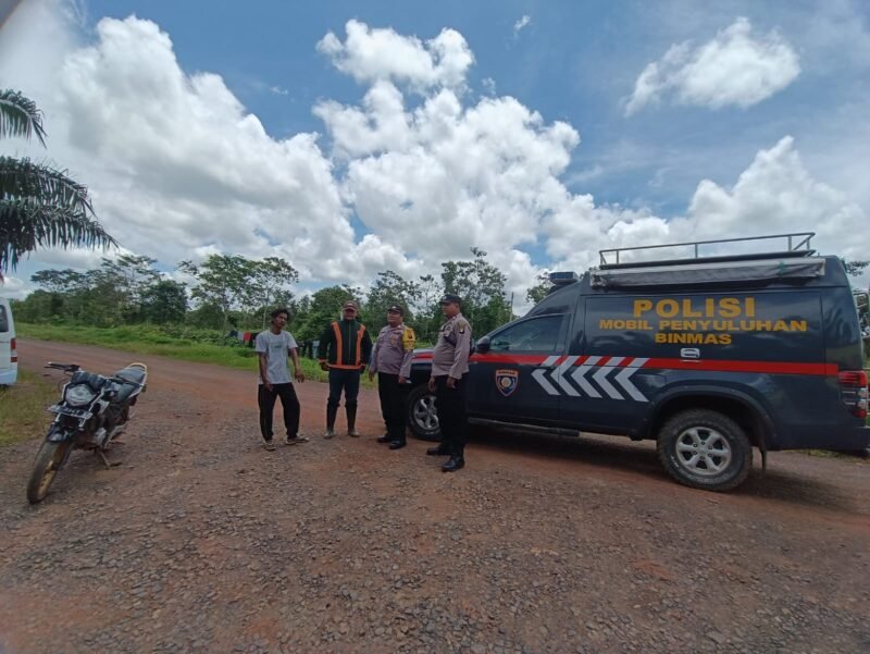 Dengan Rutin Sambang, Bhabinkamtibmas Food Estate Sampaikan Pesan Kamtibmas
