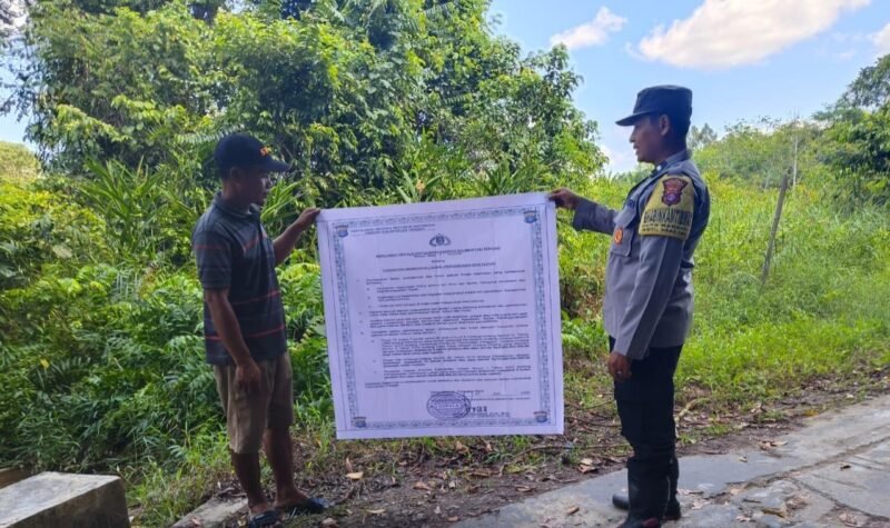 Sambang ke Masyarakat, Personel Polsek Maliku Lakukan Sosialisasi dan Imbauan