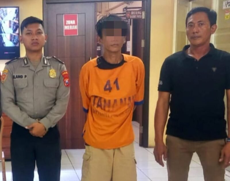 Pelaku Sepada Motor, Pria 44 Mendekam Jeruji Besi Polsek Pabean Catikan