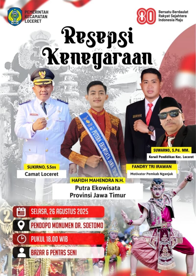 Bazar HUT RI ke-80 di Kecamatan Loceret Meriah, UMKM dan Sekolah Ramaikan Stand