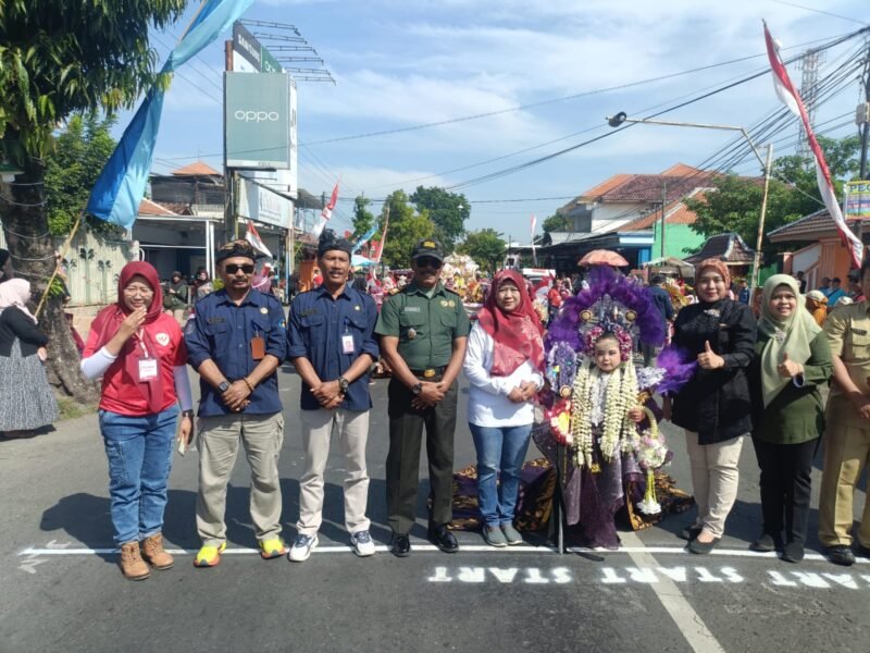 Karnaval Budaya Meriahkan HUT RI ke-80 di Kecamatan Kertosono